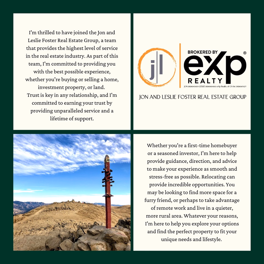 I am excited to introduce myself as a real estate agent in the Bay Area!

Originally from Michigan, I have always had a passion for the places we call "home" and I am thrilled to bring some Midwest hospitality to the complex world of real estate.

I'd be delighted to help you navigate the buying or selling process!

Travis VantVoort 
CA DRE# 02206082
eXp Realty of California, Inc. 
CA DRE# 01878277

#realestate #home #community #eastbay