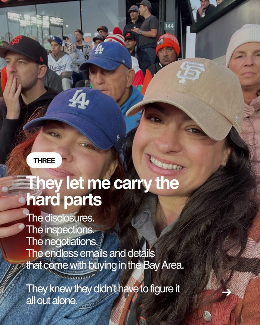 After 7 years of helping people buy and sell in San Francisco, I’ve noticed something about my happiest clients:

They let me in on the real stuff early. 🤍

What they’re actually comfortable spending.
What they’re worried about.
What they secretly want.
What they absolutely don’t want to compromise on.
And what would make the move feel completely worth it.

That’s the stuff I want to know before we’re standing in a house in San Francisco trying to decide if we should write an offer.

Because the more I understand what matters to you, the better I can help you navigate the market, spot the right opportunities, and make decisions without constantly second-guessing yourself.

Buying a home in the Bay Area is a big deal. You shouldn’t have to figure it all out alone.

If a move is on your mind this year, send me a message. I’d love to help you do it the calm way. 🏡

#sanfranciscorealestate #sanfranciscorealtor #bayarearealestate #sanfranciscohomes #homebuyingsanfrancisco