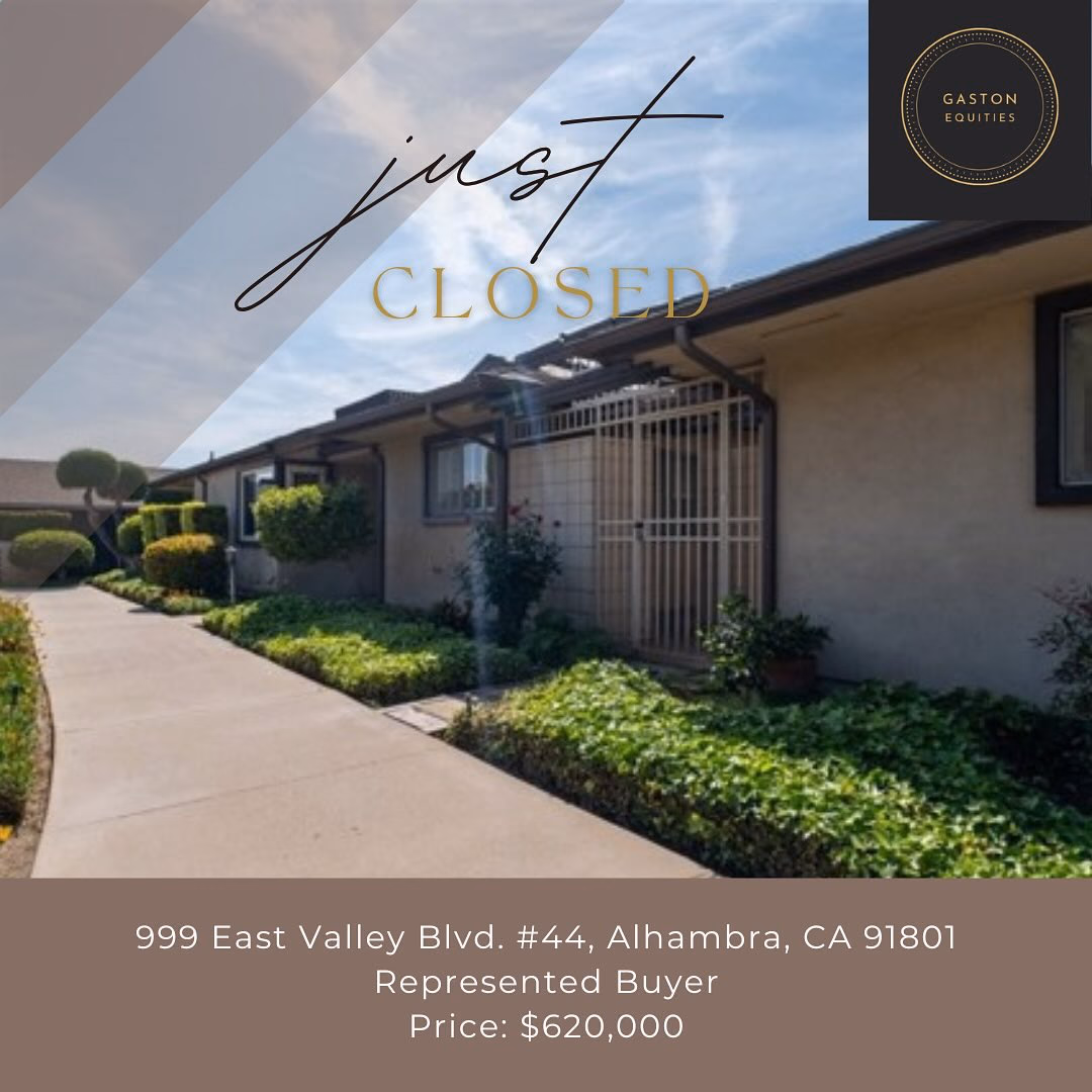 First half of the year is behind us. Gaston Equities has experienced great success serving our clients. We are grateful for the trust and confidence that they have in us. Here are a couple of transactions we closed in the last month. We want to see everyone win.

Contact us if you have any real estate needs. We are a one stop shop. Whether you are looking to buy or sell a home, apartment, or commercial property. We also provide financing.

#real estate agent #realestateteam #losangelesrealestate #mortgages #buyeragent #listingagent
