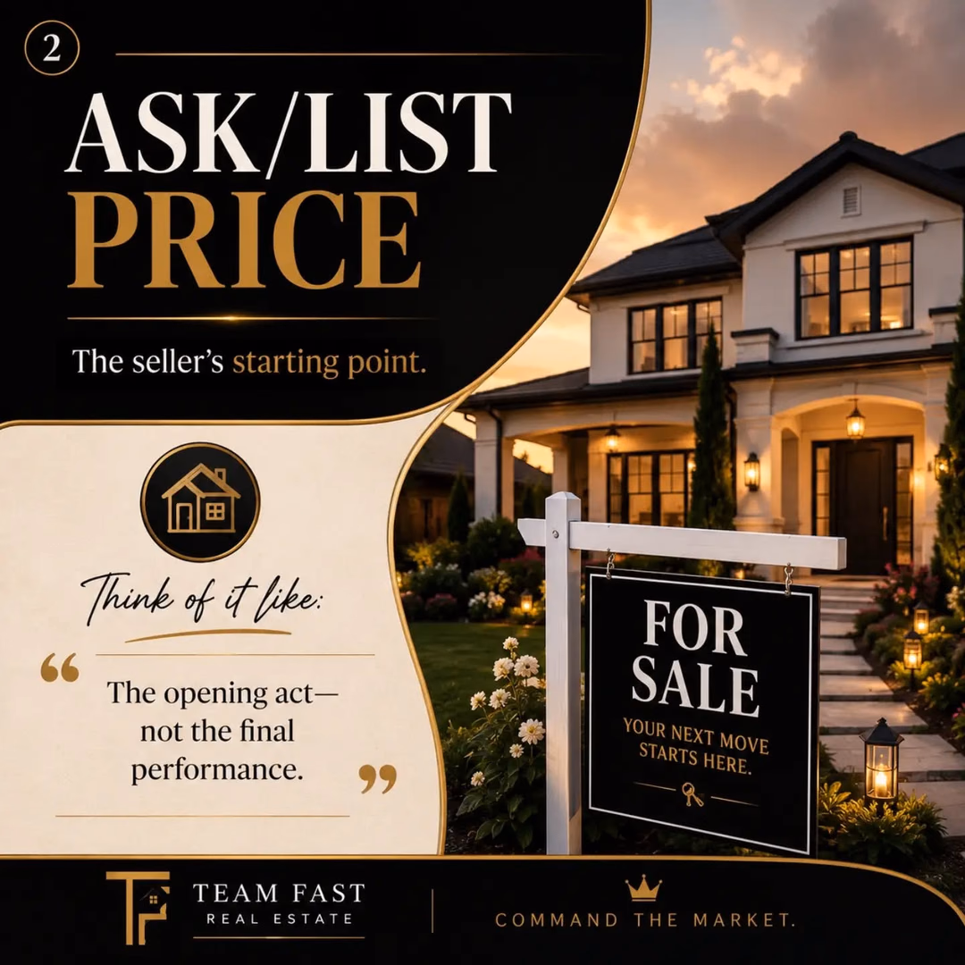 Real Estate Lesson 101
Just because a home is listed at one price doesn't mean that's what it will sell for.

🔹 List Price = What the seller hopes to get. 
🔹Offer Price = What a buyer is willing to pay. 
🔹 Appraised Value = What an independent appraiser believes it's worth. 
🔹 Sold Price = The number that actually makes it to the finish line.

Four different numbers. Four different purposes.
And yes… I find myself explaining this to buyers and sellers throughout almost every transaction. 😅
Because in real estate, the journey matters just as much as the destination.

📚 Knowledge is power, and understanding these price points can help you make smarter decisions, negotiate with confidence, and avoid unnecessary stress.
Save this post for later 📌 Share it with someone who thinks the list price is automatically the sales price. 🤭

Questions about buying or selling in today's market? Let's talk. 📲 DM me "PRICE" and let's break down the numbers together.

 #RealEstateEducation  #HomeBuyingTips #HomeSellingTips  #CommandTheMarket #CaliforniaRealEstate

Stephanie “Stephy” Pelesauma
eXp Realty of CA Inc.
DRE: 01470400
📱 415/859-0498