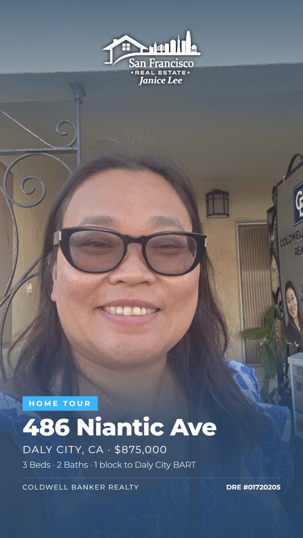 Come tour this one with me! 馃彙
I walked through 486 Niantic Avenue in Daly City and wanted to show you around. This charming 3 bed 2 bath home sits just one block from Daly City BART, offering a versatile two level layout full of potential and a flat backyard ready for your vision. Bring your creativity and make it your own. 馃攽
Prime location with unbeatable access to San Francisco, the Peninsula and the greater Bay Area.
3 bed 路 2 bath 路 1,210 sqft 路 $875,000
Interested in a private showing? Let鈥檚 talk. 馃摡
馃摓 Call (415) 832-9151
馃寪 JaniceLeeHomes.com
#REALTOR庐 #ListingAgent #seller #BayAreaRealEstate #DalyCity