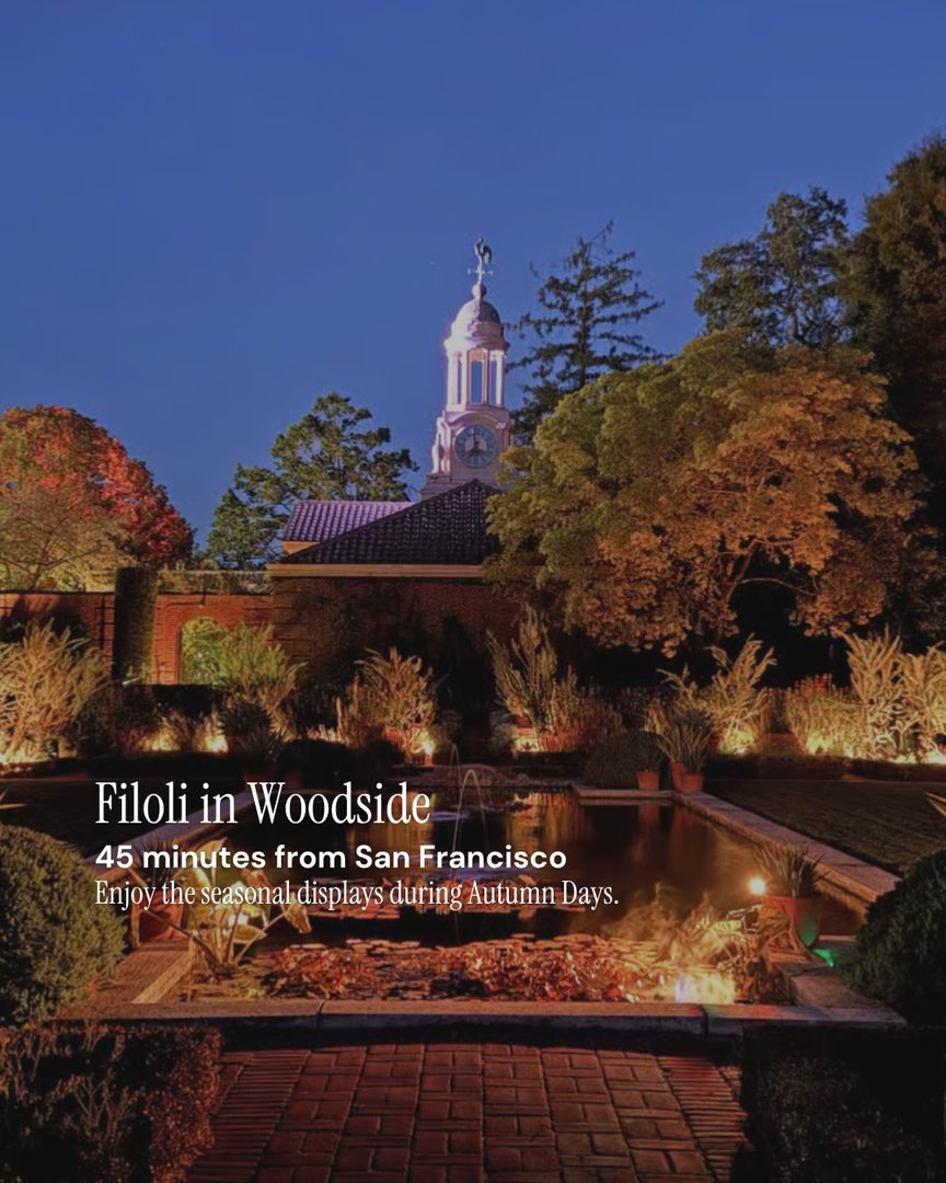 Five fall weekends. Five beautiful escapes—all within an easy drive of San Francisco.

Comment GUIDE and I’ll send you my Local San Francisco Guide.

🌊 The Ritz-Carlton, Half Moon Bay About an hour from the city, it’s a lovely place to unwind with a spa visit, then enjoy dinner or drinks overlooking the ocean.

🍁 Filoli Gardens One of my favorite fall outings. Take in the changing leaves and the beautiful gardens at their seasonal best.

🎈 A hot air balloon ride over Wine Country A memorable way to see the autumn colors across the vineyards.

🧖 Solage Make a weekend of it with a relaxing spa day and a little well-deserved pampering.

🍷 Aesthete Winery & Farm End the month with a tasting by the creek, a stroll through the gardens, and a chance to meet the farm animals. It’s a tucked-away spot about an hour from San Francisco that tends to feel peaceful and uncrowded. Head to Healdsburg Plaza afterward for dinner—there are so many wonderful restaurants to choose from.

Living in San Francisco puts all of these within reach for an easy day trip or a full weekend away.

Comment GUIDE and I’ll send you my Local San Francisco Guide.

Lisa Vukovic | San Francisco real estate agent Distinctive representation—and a local perspective to help you find the lifestyle you’re looking for.
#sfthingstodo #sfweekends