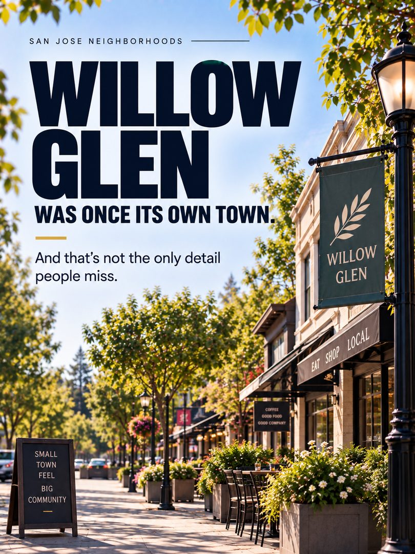 Willow Glen wasn’t always part of San Jose. 👀
Before the tree-lined streets, local shops, and homes we know today, Willow Glen had orchards, fought a proposed railroad route, and even operated as its own town from 1927 to 1936.
There’s a lot more history behind this San Jose neighborhood than you might expect.
Which San Jose neighborhood should I explore next?
#WillowGlen #WillowGlenSanJose #SanJose #SanJoseCA #SanJoseNeighborhoods #SouthBay #SouthBayLiving #SiliconValley #SanJoseRealEstate #BayAreaRealEstate