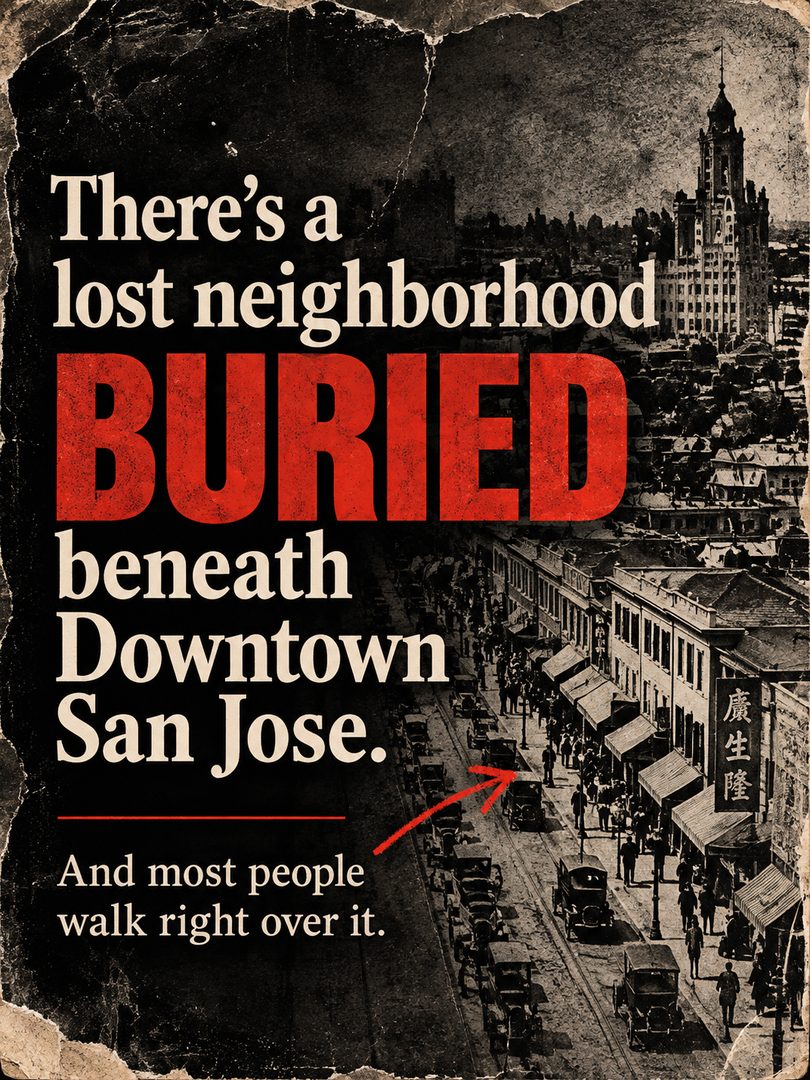 San Jose has a lot more history beneath the surface than most people realize.
Before today’s Downtown San Jose plazas, hotels, and museums, this area was home to the Second Market Street Chinatown — a thriving Chinese community that existed from 1872 to 1887.
More than 1,400 people lived and worked here before the neighborhood was targeted during a period of intense anti-Chinese discrimination and ultimately destroyed by fire in 1887.
Nearly 100 years later, archaeological work in Downtown San Jose uncovered remains and artifacts from the former neighborhood.
Today, you can stand near the site at Circle of Palms Plaza and walk past a piece of San Jose history that many locals have never heard about.
San Jose has changed a lot, but stories like this are still part of the city we live in today.
Would you want to see more hidden San Jose history like this?
#SanJose #SanJoseCA #DowntownSanJose #SanJoseHistory #SanJoseChinatown #BayAreaHistory #SouthBay #SouthBayCA #SanJoseRealtor #BayAreaRealEstate #SiliconValley #ExploreSanJose