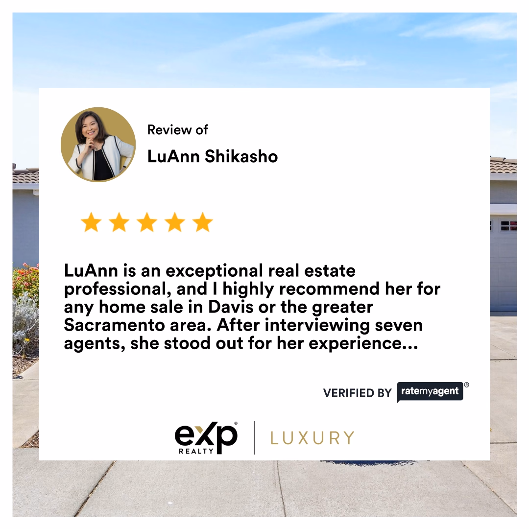 My latest RateMyAgent review in Davis.
DRE 01764898


...
#ratemyagent #realestate