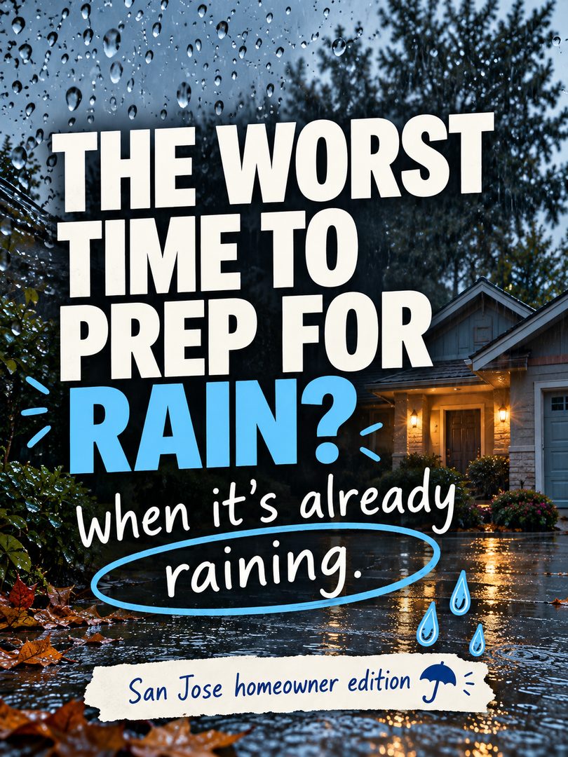 San Jose homeowners: don’t wait until the rain starts to think about drainage. ☔️
Before the next storm, take 15 minutes to walk around your home and check the things that can turn into bigger problems fast: clogged drains, gutters full of leaves, downspouts sending water toward the foundation, low spots where water collects, and outdoor items sitting where they could get soaked.
If your garage, driveway, or entry has had water intrusion before, it’s also worth planning your sandbag or barrier setup early instead of scrambling once the rain is already here.
A little prep now can save you a much bigger headache later.
Save this San Jose rain-prep checklist for the next storm.
#SanJose #SanJoseRealEstate #SanJoseHomeowners #BayAreaRealEstate #BayAreaHomeowners #HomeMaintenance #RainPrep #StormPrep #HomeownerTips #SouthBayRealEstate #CaliforniaHomes #SanJoseHomes
