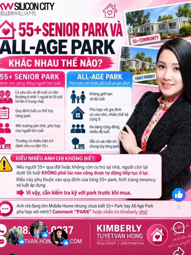 Senior Park vs. Family park for Mobile Home