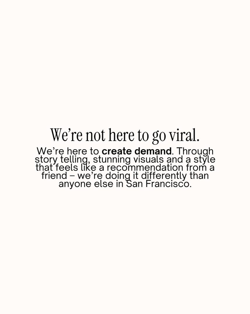 Before anyone walks through your San Francisco, CA home, they’ve already seen it on their phone.
If you’re looking to sell your San Francisco, CA home, let’s talk.
That first look is the cover, and it decides who books the showing.
But we’re not here just to go viral. We’re here to create demand.
If you’re looking to sell your San Francisco, CA home and desire distinctive representation, innovative marketing, and a proven process, let’s talk. Send me a DM, fill out the form in my bio or comment below to get started.
Lisa Vukovic, a real estate advisor representing San Francisco’s most discerning homeowners and buyers.
Serving San Francisco, Pacific Heights, Presidio Heights, Cow Hollow, Marina, Russian Hill, Nob Hill, Richmond, Sunset, Noe Valley and Bernal Heights and many more… #sfrealestateagent #sfrealestate #sfluxuryrealestate