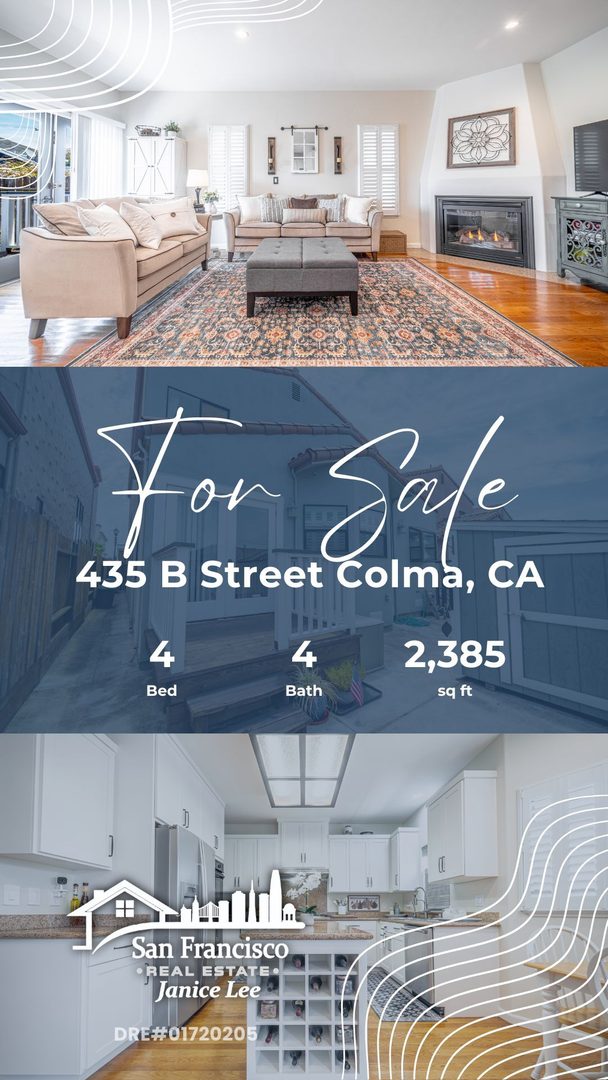 Pending in Colma! 馃攽馃帀
435 B Street 路 Colma
$1,599,000 路 Pending in Just 8 Days
Exciting news to share! This beautiful 4 bed 4 bath home built in 2005 is officially pending after just 8 days on the market. Featuring two luxurious primary suites, an open floor plan with soaring ceilings and abundant natural light, a chef's kitchen with granite countertops and a brand new gas cooktop, smart home lighting and designer finishes throughout. Move in ready and upgraded inside and out. 馃彙
So happy for everyone involved. When a home is priced right and shows this well, the market responds fast.
Thinking about buying or selling in the Bay Area? Let's talk. 馃摡
馃寪 JaniceLeeHomes.com
#Pending #Colma #BayAreaRealEstate #JaniceLee #DualPrimarySuites #TurnkeyHome #ColdwellBanker #HomesForSale #JustListed