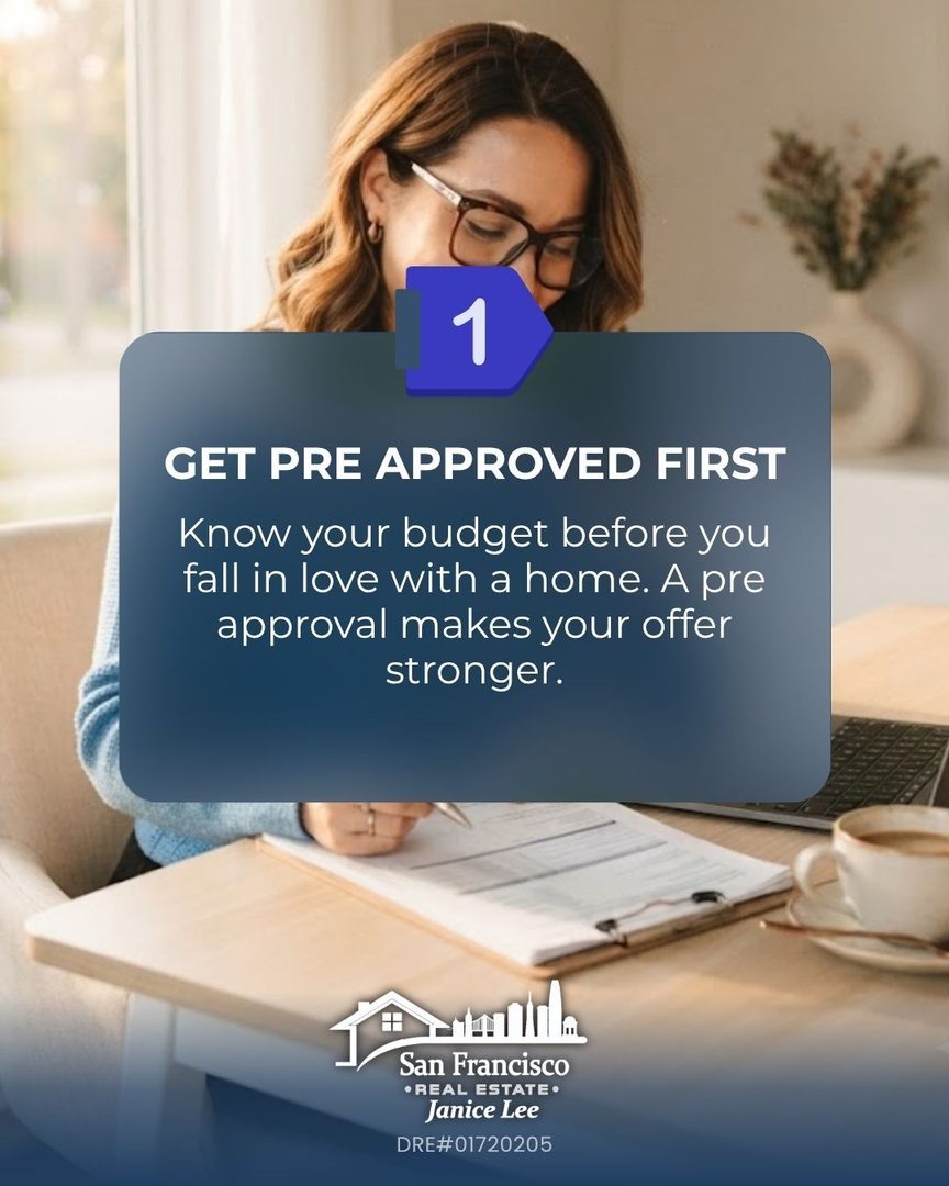 Buying your first home in San Francisco does not have to feel overwhelming ๐ก
Get pre approved so you know your real budget ๐ฐ look past the list price ๐ and remember you can change the kitchen but never the neighborhood ๐
I am here to make your first purchase a smooth one โจ
Save this and message me when you are ready ๐ฌ
๐ (415) 832-9151
๐ JaniceLeeHomes.com
#SanFranciscoRealEstate #FirstTimeHomeBuyer #HomesForSaleSanFrancisco #TopAgent
