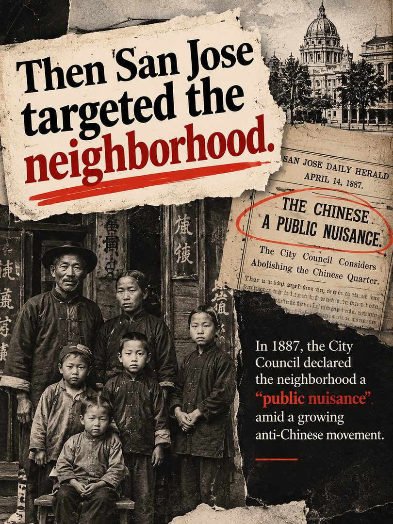 San Jose has a lot more history beneath the surface than most people realize.
Before today’s Downtown San Jose plazas, hotels, and museums, this area was home to the Second Market Street Chinatown — a thriving Chinese community that existed from 1872 to 1887.
More than 1,400 people lived and worked here before the neighborhood was targeted during a period of intense anti-Chinese discrimination and ultimately destroyed by fire in 1887.
Nearly 100 years later, archaeological work in Downtown San Jose uncovered remains and artifacts from the former neighborhood.
Today, you can stand near the site at Circle of Palms Plaza and walk past a piece of San Jose history that many locals have never heard about.
San Jose has changed a lot, but stories like this are still part of the city we live in today.
Would you want to see more hidden San Jose history like this?
#SanJose #SanJoseCA #DowntownSanJose #SanJoseHistory #SanJoseChinatown #BayAreaHistory #SouthBay #SouthBayCA #SanJoseRealtor #BayAreaRealEstate #SiliconValley #ExploreSanJose