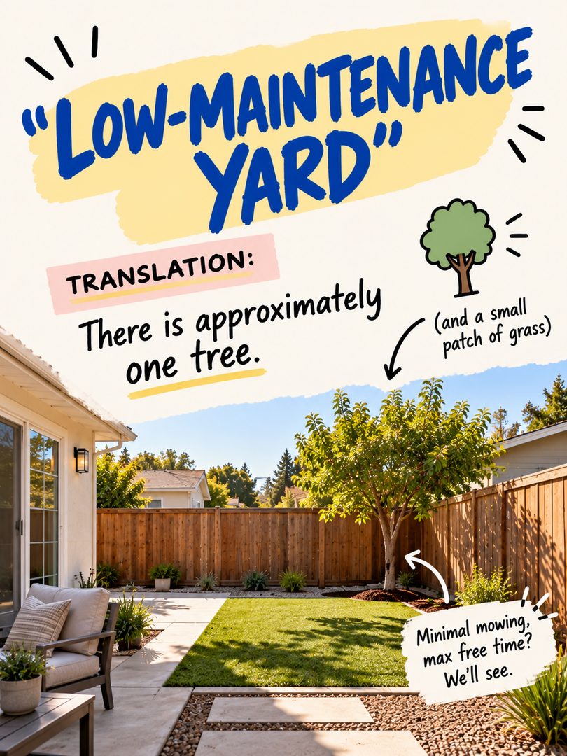 San Jose real estate listings definitely have their own language 😂
“Cozy.”
“Lots of potential.”
“Updated.”
“Minutes from everything.”
After you look at enough Bay Area homes, you start learning what some of these phrases might actually mean.
Of course, every home is different — but this is your reminder to look past the listing description and pay attention to the layout, condition, permits, updates, lot, and what would actually work for your lifestyle.
Sometimes the right home just needs a little imagination… and sometimes “cozy” really does mean cozy.
Which real estate listing phrase makes you suspicious every time? 👀
Send this to your Bay Area home-search partner.
