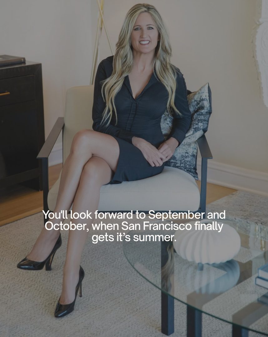 I have lived in San Francisco for 27 years.  I moved here for a job in pharmaceutical sales and have never left.

Comment GUIDE and I’ll send you my Moving to San Francisco Guide.

What I’d tell anyone thinking about moving to San Francisco, CA:

1. Everyone has opinions about Waymo here.
2. September and October and the months with the best weather all year.
3. Having a car here can be more of a burden than a blessing.
4. The city has so many free events for local residents that many don’t know about.
5. You will spend more time looking for a parking spot then you will in the store.

If you live in San Francisco, what would you add to the list?

If you’re thinking about moving to San Francisco, CA, I’d be honored to be your trusted advisor in the process. 

Comment GUIDE and I’ll send you my Moving to San Francisco Guide.

Lisa Vukovic, a San Francisco, CA real estate agent providing not only distinctive representation but also helping you unlock the lifestyle you long for.

Serving San Francisco, Pacific Heights, Presidio Heights, Cow Hollow, Marina, Russian Hill, Nob Hill, Richmond, Sunset, Noe Valley and Bernal Heights and many more…
#livinginsanfrancisco #sflifestyle #sfrealestateagent