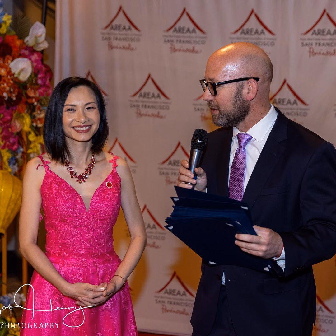 Last week, I had the honor of bidding farewell as the 2024 President of AREAA San Francisco Peninsula @areaa_sf_pen and welcoming our new President, Robin Mesina @robinmesina_ , along with the incoming Board at our Installation Gala.

Serving as Chapter President has been one of the greatest honors of my career, and I am beyond grateful for this incredible community that made it all possible!

Reflecting on 2024, we raised the bar by hosting 14 impactful events designed to equip real estate professionals with the tools, knowledge, and connections to better serve their clients and communities. Our hard work was recognized at the national level, with AREAA naming us “The Best of AREAA for Professional Development” among 45 chapters nationwide! Our own Al Louie have received the Member of the Year Award among 17,000 members!

As I step into my new role on the 2025 Board of Directors, I’m excited to continue working alongside Robin and our passionate, dedicated team to take our chapter to even greater heights.

From the bottom of my heart, thank you all for an incredible year! Looking forward to what’s ahead.

#prettiestgala #crazyrichasiantheme #2025installationgala #areaasfpen