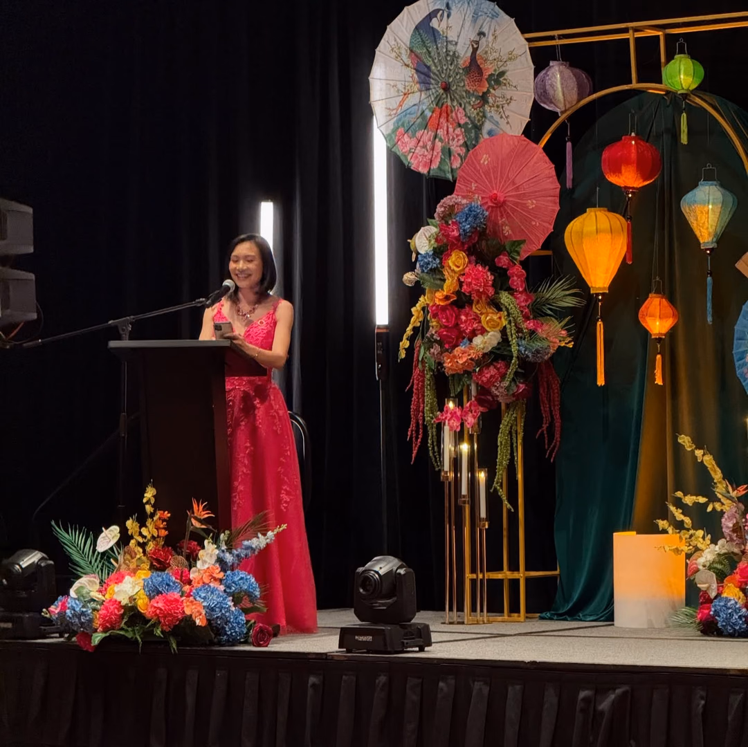 Last week, I had the honor of bidding farewell as the 2024 President of AREAA San Francisco Peninsula @areaa_sf_pen and welcoming our new President, Robin Mesina @robinmesina_ , along with the incoming Board at our Installation Gala.

Serving as Chapter President has been one of the greatest honors of my career, and I am beyond grateful for this incredible community that made it all possible!

Reflecting on 2024, we raised the bar by hosting 14 impactful events designed to equip real estate professionals with the tools, knowledge, and connections to better serve their clients and communities. Our hard work was recognized at the national level, with AREAA naming us “The Best of AREAA for Professional Development” among 45 chapters nationwide! Our own Al Louie have received the Member of the Year Award among 17,000 members!

As I step into my new role on the 2025 Board of Directors, I’m excited to continue working alongside Robin and our passionate, dedicated team to take our chapter to even greater heights.

From the bottom of my heart, thank you all for an incredible year! Looking forward to what’s ahead.

#prettiestgala #crazyrichasiantheme #2025installationgala #areaasfpen