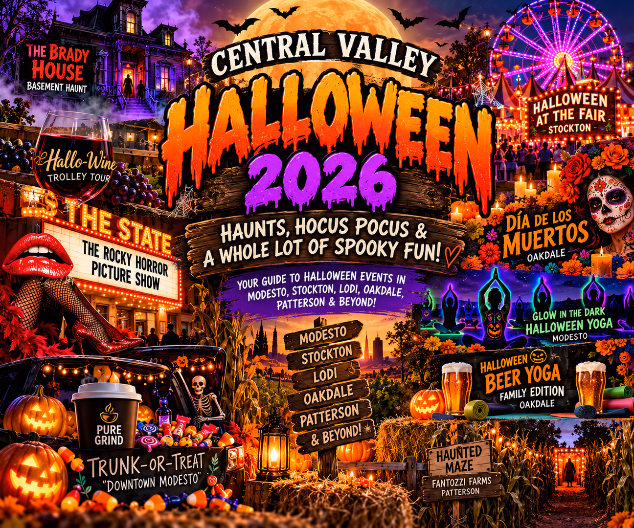 Central Valley Halloween 2026: Haunts, Hocus Pocus & a Whole Lot of Spooky Fun!