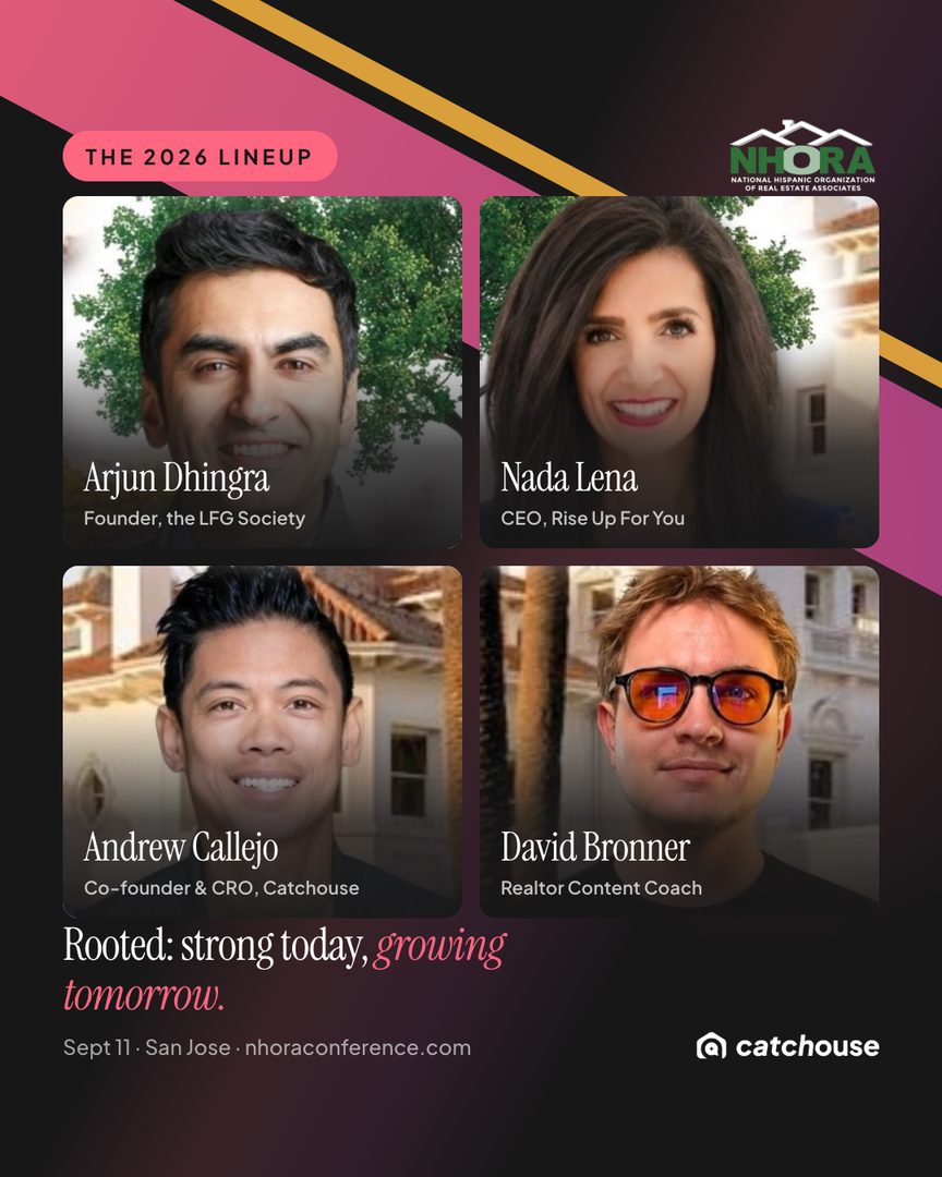 Our co-founder and CRO Andrew Callejo is spoke at the NHORA National Conference on
September 11.
His session is called The Shift, and it is about the thing quietly reordering this business: buyers no longer start by scrolling listings. They ask Al for a name, and they get three.
What Andrew will cover: how those three names get chosen, why production volume is invisible to the models, and what an agent can do this quarter to be one of them.
Catchouse | Get Cited. Get Found. Get Chosen
Setup your free profile: https://catchouse.com/for-agents