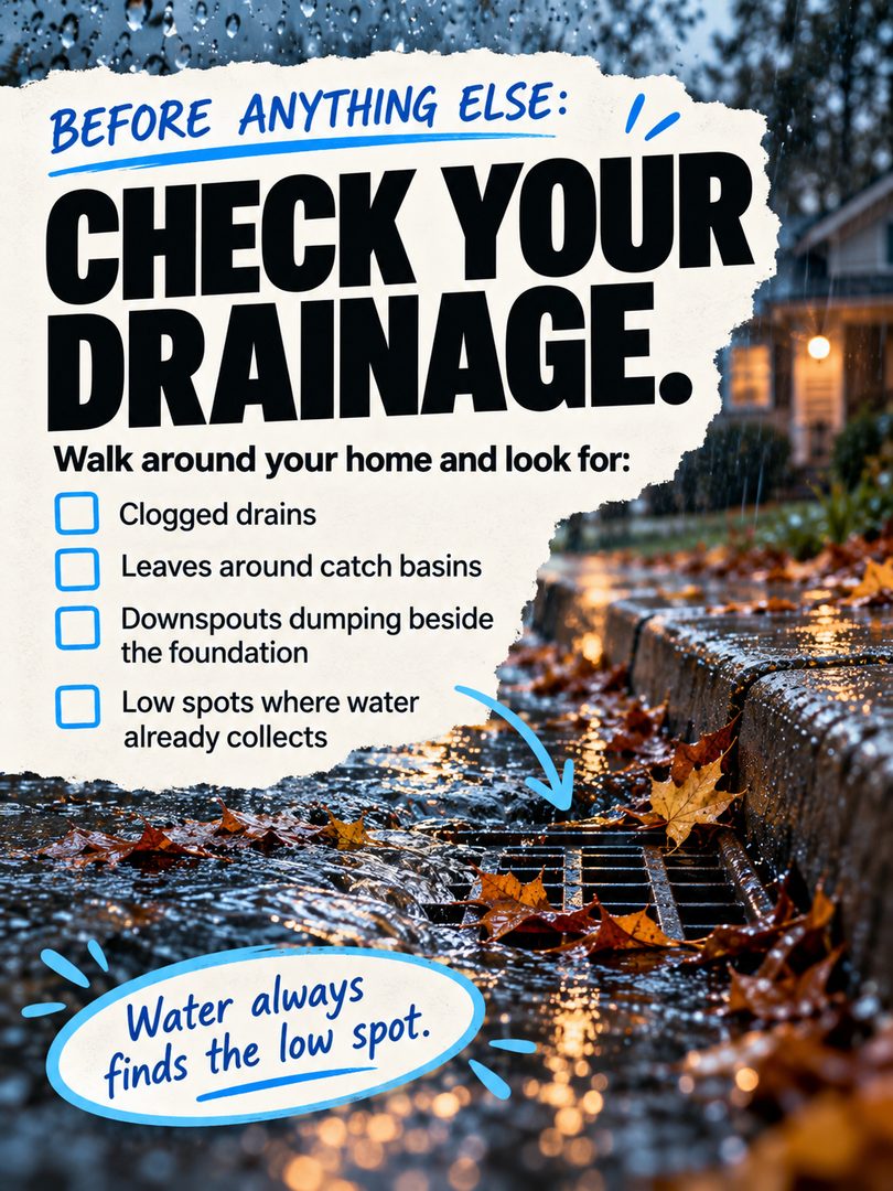 San Jose homeowners: don’t wait until the rain starts to think about drainage. ☔️
Before the next storm, take 15 minutes to walk around your home and check the things that can turn into bigger problems fast: clogged drains, gutters full of leaves, downspouts sending water toward the foundation, low spots where water collects, and outdoor items sitting where they could get soaked.
If your garage, driveway, or entry has had water intrusion before, it’s also worth planning your sandbag or barrier setup early instead of scrambling once the rain is already here.
A little prep now can save you a much bigger headache later.
Save this San Jose rain-prep checklist for the next storm.
#SanJose #SanJoseRealEstate #SanJoseHomeowners #BayAreaRealEstate #BayAreaHomeowners #HomeMaintenance #RainPrep #StormPrep #HomeownerTips #SouthBayRealEstate #CaliforniaHomes #SanJoseHomes
