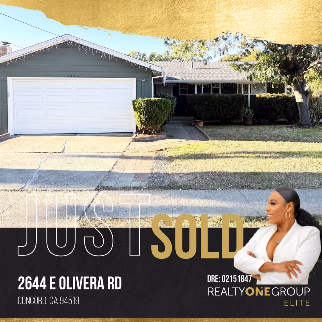 Real estate is never just about buying and selling homes — it’s about life transitions, emotions, and new beginnings.

This transaction with my client was exactly that. I had the honor of helping her sell her first home in Concord and purchase her next home in Antioch, and let me tell you… we experienced every emotion along the way. 

Last year’s market was extremely tough for sellers, and there were moments that tested our patience and faith.
But with persistence, faith, and a whole lot of prayer, everything came together the way it was meant to. I’m proud to say my client is closing one chapter and stepping into a fresh start and a new place to call home.

Thank you for trusting me through the highs, the lows, and everything in between. This is why I love what I do. 🏡✨🙌🏽🙏🏽

Erica Webster real estate agent MBA 
Realty One Group Elite 
DRE: 02151847
☎️ 510-356-7690
📧 Ericawebsterrealty@gmail.com
💻 Ericawebster.myrealtyonegroup.com

#Gratefulreal estate agent #FreshStart #SoldInConcord #NewHomeInAntioch #ClosingDay RealEstateJourney