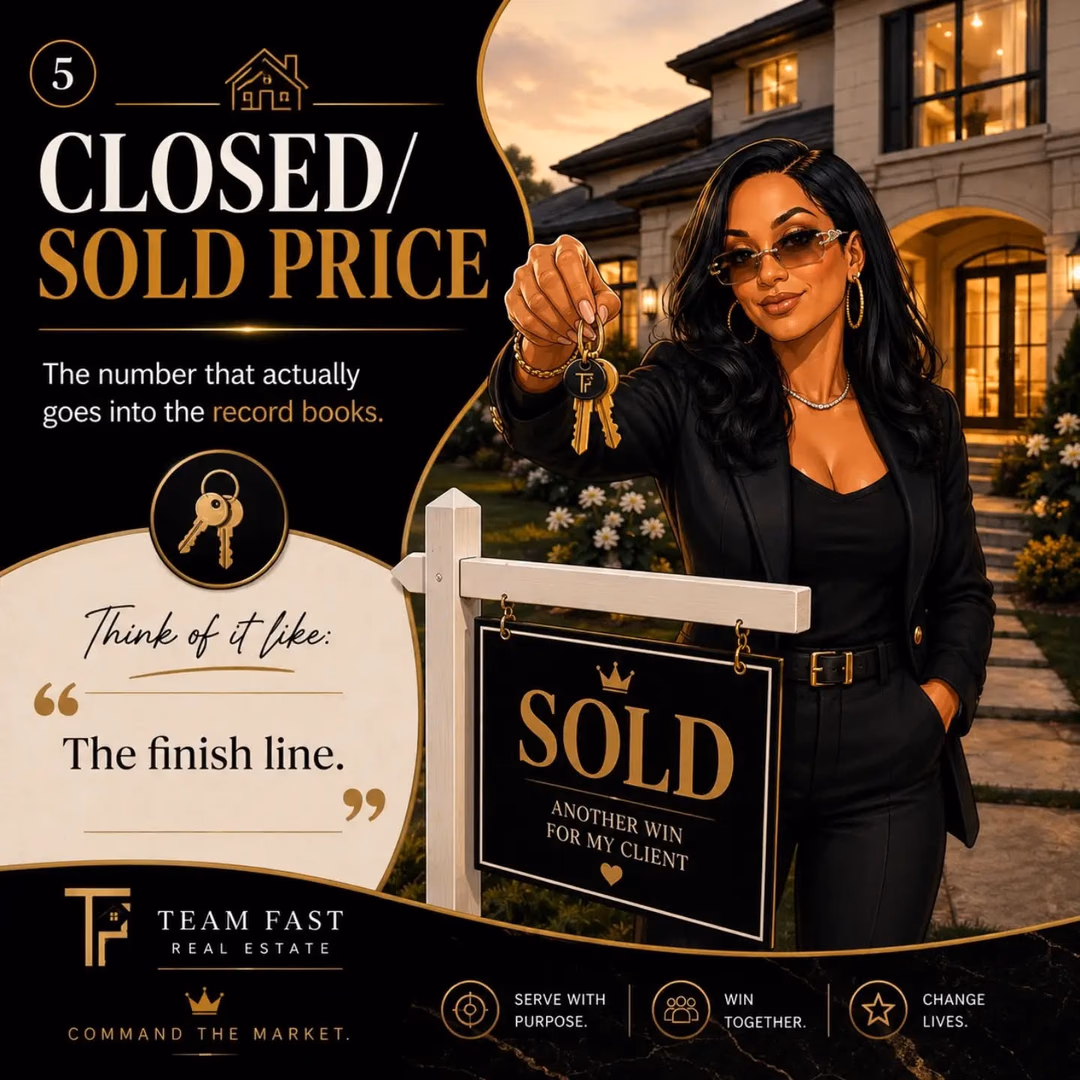 Real Estate Lesson 101
Just because a home is listed at one price doesn't mean that's what it will sell for.

🔹 List Price = What the seller hopes to get. 
🔹Offer Price = What a buyer is willing to pay. 
🔹 Appraised Value = What an independent appraiser believes it's worth. 
🔹 Sold Price = The number that actually makes it to the finish line.

Four different numbers. Four different purposes.
And yes… I find myself explaining this to buyers and sellers throughout almost every transaction. 😅
Because in real estate, the journey matters just as much as the destination.

📚 Knowledge is power, and understanding these price points can help you make smarter decisions, negotiate with confidence, and avoid unnecessary stress.
Save this post for later 📌 Share it with someone who thinks the list price is automatically the sales price. 🤭

Questions about buying or selling in today's market? Let's talk. 📲 DM me "PRICE" and let's break down the numbers together.

 #RealEstateEducation  #HomeBuyingTips #HomeSellingTips  #CommandTheMarket #CaliforniaRealEstate

Stephanie “Stephy” Pelesauma
eXp Realty of CA Inc.
DRE: 01470400
📱 415/859-0498