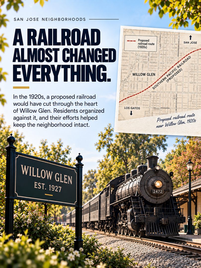 Willow Glen wasn’t always part of San Jose. 👀
Before the tree-lined streets, local shops, and homes we know today, Willow Glen had orchards, fought a proposed railroad route, and even operated as its own town from 1927 to 1936.
There’s a lot more history behind this San Jose neighborhood than you might expect.
Which San Jose neighborhood should I explore next?
#WillowGlen #WillowGlenSanJose #SanJose #SanJoseCA #SanJoseNeighborhoods #SouthBay #SouthBayLiving #SiliconValley #SanJoseRealEstate #BayAreaRealEstate