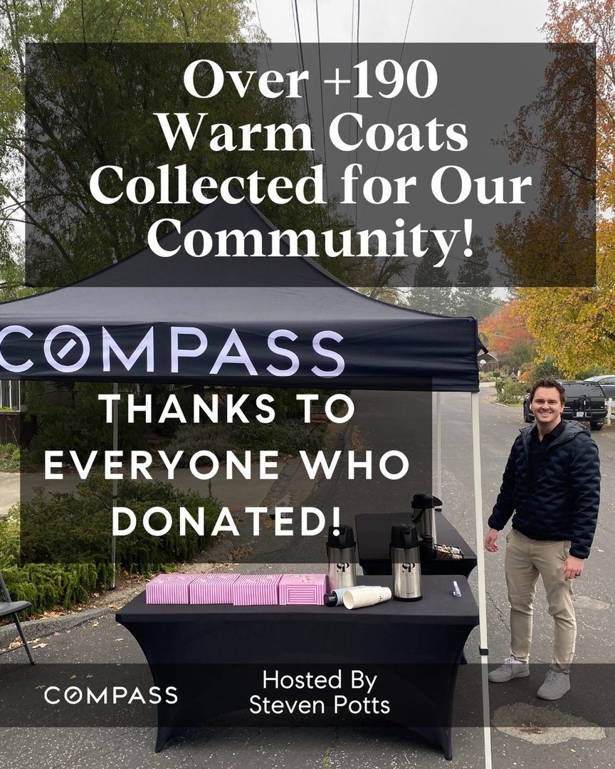 190+ coats collectedđź§Ą!
Every single one headed to families who need warmth this winter.
Huge thanks to everyone in Walnut Creek and Pleasant Hill who donated to this year’s One Warm Coat Drive.
Special shoutout to @buehlerhomeloans for partnering with me to host our Pleasant Hill collection, couldn’t have done it without you.
Your generosity reminds me why I love this community. Grateful to have been featured by @kron4tv, but the real story is you, the neighbors helping neighbors.
Wishing everyone a warm and happy holiday season. 🎄
Steven Potts // DRE #02215986
✉️ steven@pottsre.com
🤙 925-444-0377
#pottsrealestate #stevenpottsrealestate #sellingwalnutcreek #sellingpleasanthill
