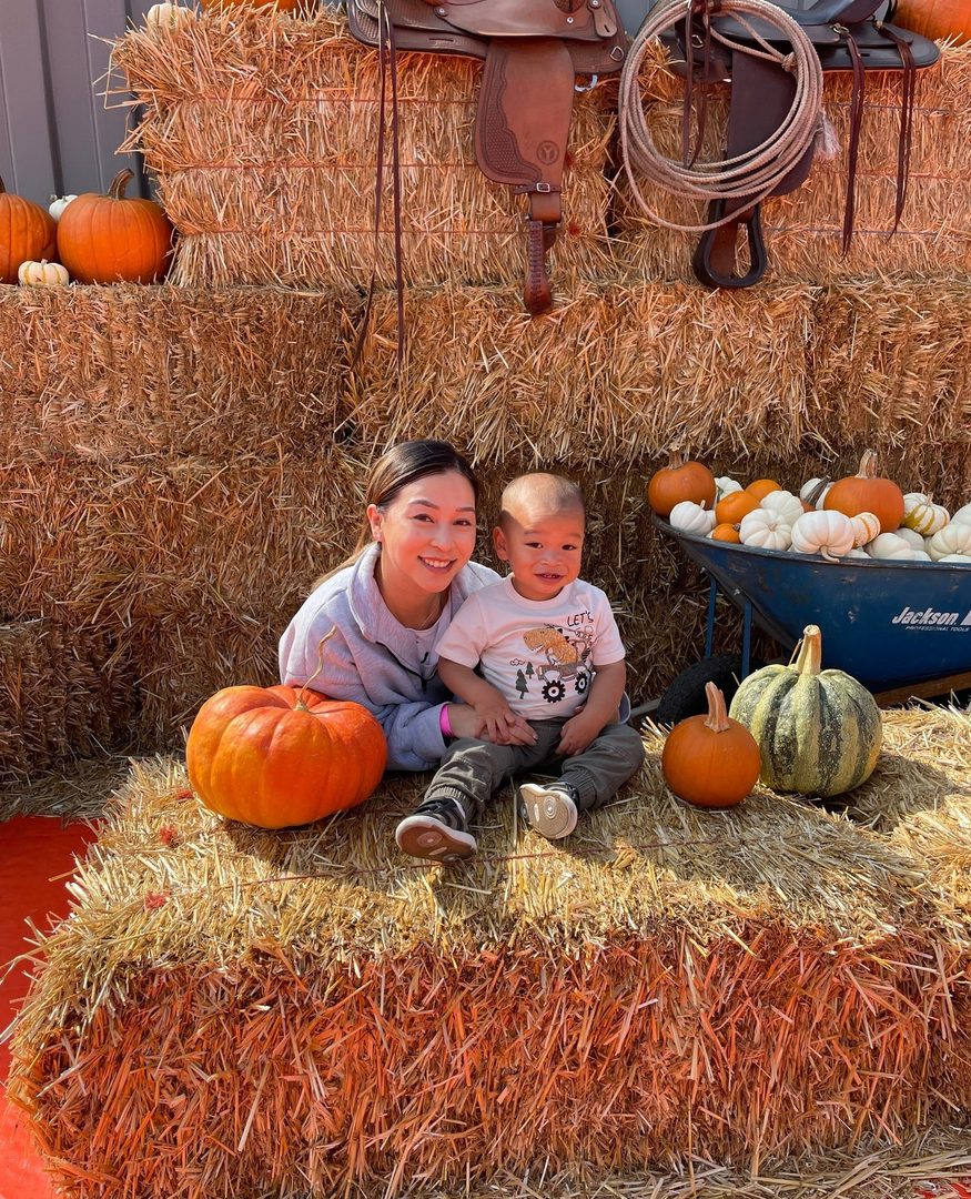 Ran errands at Macy's and stumbled upon this little pumpkin patch 🎃. They charged $5 for 30 mins of pure fun. I just wanted him to burn off some energy! Those orange mats were blindingly bright, so don't forget your shades if you go! 😎⁠
⁠
Does he look like me? 😄⁠
⁠
 As he grows, caring for him gets more challenging by the week. The anticipation of the terrible twos is real! 🙈 ⁠
#PumpkinPatchFun #DadLife"