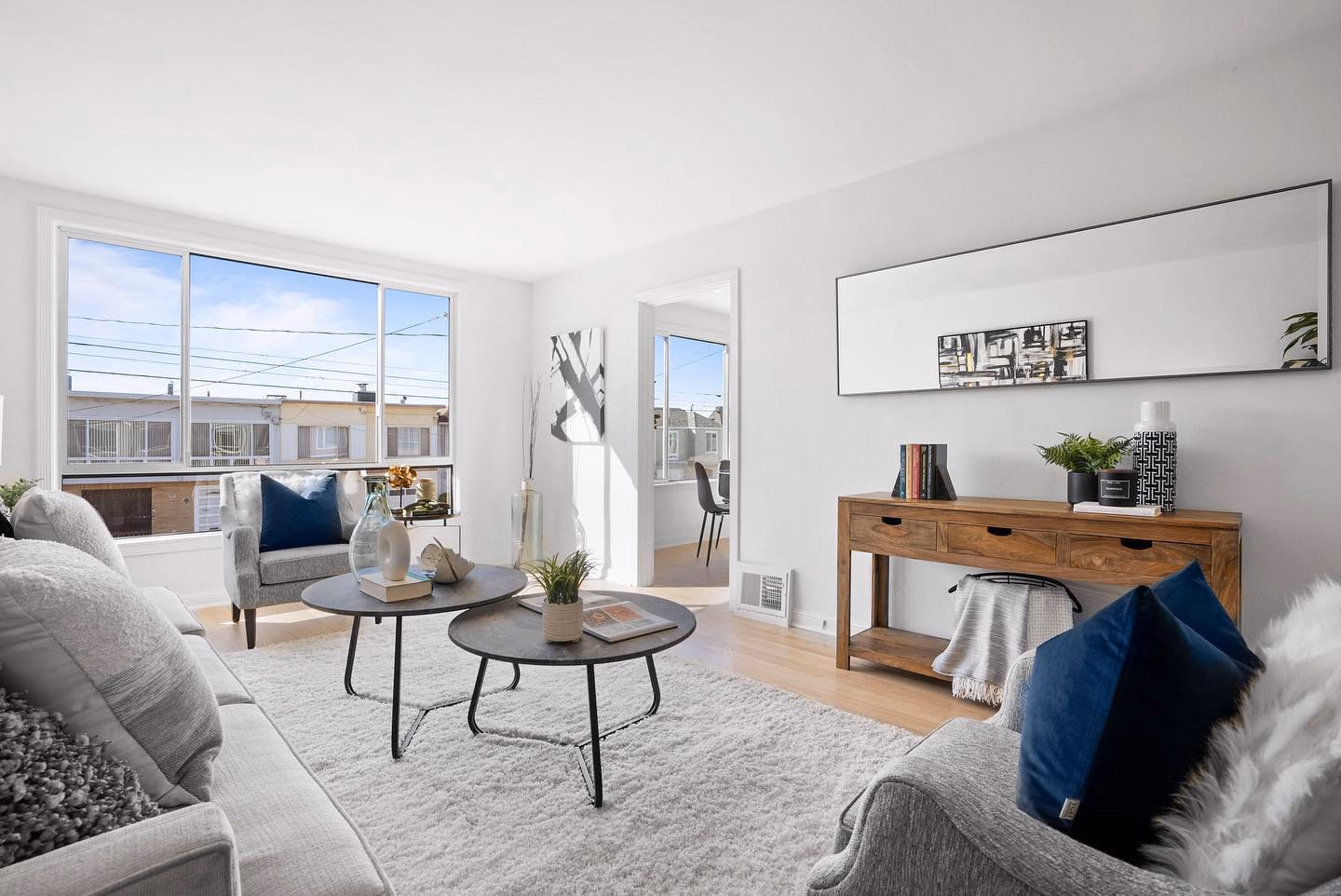 #justlisted 2058 45th Ave, an Outer Parkside charmer with 3 bedrooms and 1 bathroom just blocks to Ocean Beach! The upper level of the home features a large west-facing living room that flows into the dining area and updated kitchen. The bathroom is bright and refreshed with updated tile, a refinished tub, and skylight. The two bedrooms face east: capturing the morning sun and overlooking the backyard. On the lower level of the home is the 3rd bedroom, 2-car garage, washer and dryer, and access to the full-sized yard. This level is a prime candidate for expansion potential within the existing envelope. Completing this home are brand new hardwood floors throughout all the main living areas, fresh paint inside and out, and multiple updated fixtures. This home is ideally located near the beach, award winning schools, and the shops and restaurants along outer Taraval and outer Noriega including Gus's, Devil's Teeth Baking Co, Andytown Coffee, Underdogs Too, and White Cap! Not to be missed! #sanfrancisco #sanfranciscorealestate
