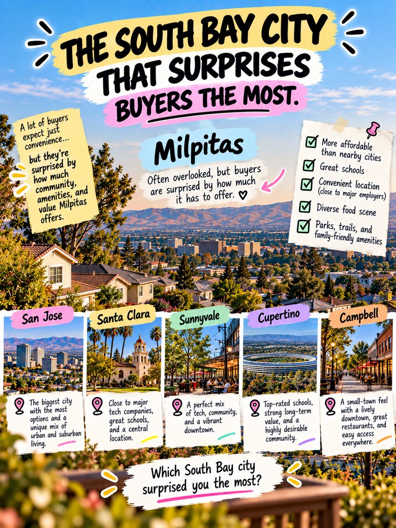 The South Bay city that surprises buyers the most? Milpitas. ๐๐ก
A lot of buyers expect just convenience. Then they start touring and realize how much community, amenities, and value Milpitas actually offers.
โ
More affordable than many nearby cities
โ
Convenient location close to major employers
โ
Easy access to BART, 680, 880, and 237
โ
An amazing, diverse food scene ๐๐ฅ๐ง
โ
Parks, trails, and great amenities
It's one of those places that doesn't get talked about enough, and buyers who give it a real look are often glad they did.
Curious whether Milpitas fits your budget and lifestyle? Send me a DM and I'll put together a quick list of what's available right now. ๐ค
๐ฌ Which South Bay city surprised YOU the most? ๐
Linh Tran | Real Estate Advisor | eXp Realty | DRE #02312746
#Milpitas #MilpitasRealEstate #MilpitasHomes #MilpitasCA #SouthBayRealEstate #SiliconValleyRealEstate #BayAreaHomes #BayAreaHomeBuyer #FirstTimeHomeBuyer #HomeBuyingTips #MilpitasFood #SouthBayLiving #BayAreaLiving #SanJoseRealEstate #SanJoseRealtor