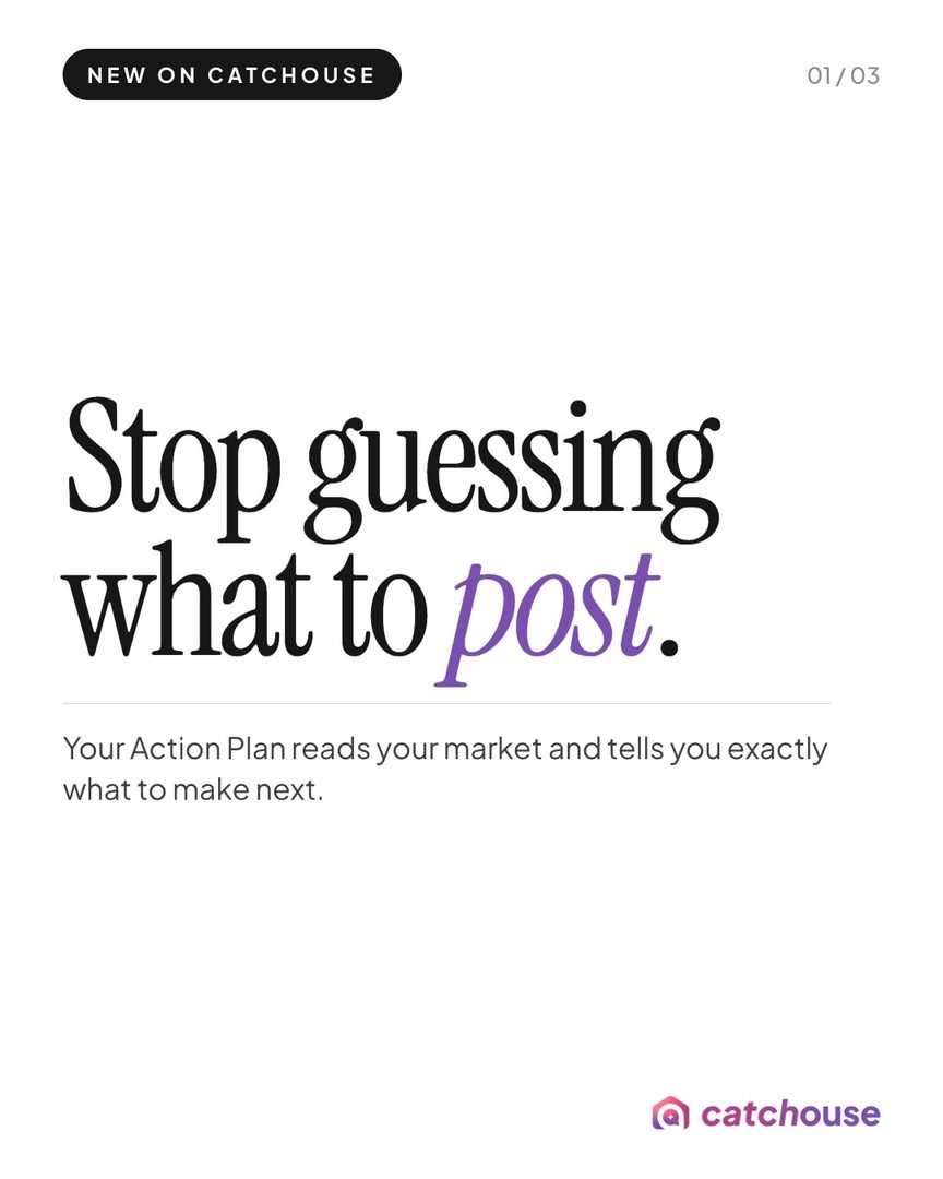 Just dropped: your Catchouse Action Plan.
Not sure what to post? It now reads your market and hands every pro the exact articles, videos, and posts to create ā the questions prospects are actually asking AI in the towns you work.
Make them, and you start showing up when an AI gets asked who to call.
Open the app. Your recommendations are waiting.
š comment GUIDE to get your Guide to AI Visibility!
ā
Catchouse Ā· helping professionals get found in the age of AI
catchouse.app Ā· catchouse.com
#ContentStrategy #AISearch #LocalSEO #BusinessGrowth #ProductUpdate