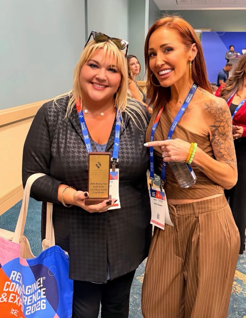 Mary from selling sunset showing off the award I won! this is a big deal. Mary is amazing!