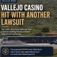 Looks like the Titos & Titas will still have to drive to @cachecreekcasino, @gratoncasino or @redhawkcasino for now 🎰

Been hearing about the dynamics behind this one for a while. With the way things are lining up federally, I don’t see this getting pushed through.

What do my Vallejo people think? 👀