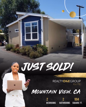 Work has been so busy that I almost forgot to share this exciting milestone! 🎊

I had the privilege of helping another first-time homebuyer achieve her dream of homeownership. Her goal was to stay in the San Francisco area while also finding enough space to comfortably host family when they come to visit.

Together, we found the perfect solution—a beautiful 2-bedroom, 2-bathroom mobile home for nearly half of what she was qualified to purchase. Buying at the top of your budget isn’t always the best strategy, and I’m proud to help my clients make decisions that support their long-term financial goals.

This is why it’s so important to work with a real estate agent who truly has your best interests at heart and focuses on your needs rather than simply maximizing your purchase price.

A special thank you to my referral partner for trusting me to help your friend’s daughter navigate this important journey. 

Congratulations to my client on becoming a homeowner! 🏡🔑👏🏾💛🖤