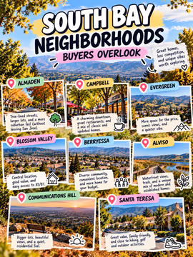 South Bay neighborhoods buyers overlook 👀📍

Everyone's searching the same few areas, which means more competition and higher prices. These neighborhoods offer great homes, less competition, and their own unique feel:

🌳 Almaden: tree lined streets, larger lots, a suburban feel without leaving San Jose
☕ Campbell: charming downtown, great restaurants, a mix of classic and updated homes
⛰️ Evergreen: more space for the price, scenic views, a quieter vibe
🏡 Blossom Valley: central location, good value, easy access to 85 and 87
🏘️ Berryessa: convenient location and more home for your budget
🌾 Alviso: bay trails, open views, and a unique mix of homes
🌅 Communications Hill: amazing city views and newer homes
🥾 Santa Teresa: great value, close to hiking, golf, and the outdoors

Sometimes the best deal isn't in the neighborhood everyone's talking about. It's the one right next to it.

Want a list of homes in any of these areas? Send me a DM and I'll put one together for you. 🤝

💬 Which neighborhood surprised you the most? 👇

Linh Tran | Real Estate Advisor | eXp Realty | DRE #02312746

#SanJoseRealEstate #SouthBayRealEstate #SanJoseNeighborhoods #AlmadenValley #EvergreenSanJose #BlossomValley #BerryessaSanJose #CommunicationsHill #SantaTeresaSanJose #CampbellCA #SiliconValleyRealEstate #BayAreaHomes #HomeBuyingTips #FirstTimeHomeBuyer #SanJoseREALTOR®