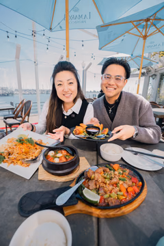 Pho with a side of bay views 🌊🍜 Found my new favorite spot right on the water in Richmond. That Vietnamese coffee martini though... 👀