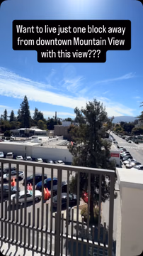 What $3.6M can buy you in Mountain View. A brand new penthouse unit just 1 block away from Castro Street in Mountain View and a view you cant beat.