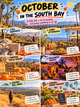 October in the South Bay 🍂☀️

A little fall, a lot of sunshine, and always something to do:

☕ Cool mornings: cozy coffee, a light sweater, that crisp morning feel
☀️ Sunny afternoons: blue skies, patio lunches, warm sunshine
🎃 Pumpkin patch season: pumpkins, hay bales, and hay rides
👻 Halloween houses: decorated homes, lights, and great neighborhood vibes
⛰️ Golden hill hikes: golden trails, amazing views, fresh air
🥕 Farmers market weekends: fresh produce, local goods, and that South Bay lifestyle

Fall here hits a little different. You get the season without giving up the sunshine. 😌

Thinking about making the South Bay home? Send me a DM and let's find a neighborhood that fits your lifestyle. 🏡

💬 What's your favorite thing to do in October around here? 👇

Linh Tran | Real Estate Advisor | eXp Realty | DRE #02312746

#OctoberInTheBay #SouthBayLiving #SanJoseLife #BayAreaFall #FallInTheBay #SanJoseEvents #BayAreaWeekend #SiliconValleyLiving #PumpkinPatchSeason #BayAreaHikes #SanJoseCA #BayAreaLifestyle #MovingToSanJose #SouthBayRealEstate #SanJoseREALTOR®