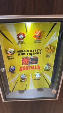 Macdonald's Happy Meal - Hello Kitty Godzilla
1. Castro Valley Macdonald has #3 Mothra & #7 Rodon. 
2. Hayward Macdonald has #3 Mothra & #4Gigan 

Looking for #1 