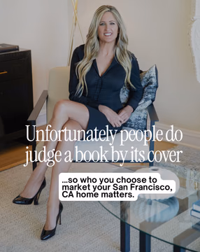 Before anyone walks through your San Francisco, CA home, they’ve already seen it on their phone.

If you’re looking to sell your San Francisco, CA home, let’s talk.

That first look is the cover, and it decides who books the showing.

But we’re not here just to go viral. We’re here to create demand. 

If you’re looking to sell your San Francisco, CA home and desire distinctive representation, innovative marketing, and a proven process, let’s talk. Send me a DM, fill out the form in my bio or comment below to get started.

Lisa Vukovic, a real estate advisor representing San Francisco’s most discerning homeowners and buyers.

Serving San Francisco, Pacific Heights, Presidio Heights, Cow Hollow, Marina, Russian Hill, Nob Hill, Richmond, Sunset, Noe Valley and Bernal Heights and many more… #sfrealestateagent #sfrealestate #sfluxuryrealestate