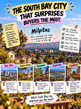 The South Bay city that surprises buyers the most? Milpitas. 👀🏡

A lot of buyers expect just convenience. Then they start touring and realize how much community, amenities, and value Milpitas actually offers.

✅ More affordable than many nearby cities
✅ Convenient location close to major employers
✅ Easy access to BART, 680, 880, and 237
✅ An amazing, diverse food scene 🍜🥟🧋
✅ Parks, trails, and great amenities

It's one of those places that doesn't get talked about enough, and buyers who give it a real look are often glad they did.

Curious whether Milpitas fits your budget and lifestyle? Send me a DM and I'll put together a quick list of what's available right now. 🤝

💬 Which South Bay city surprised YOU the most? 👇

Linh Tran | Real Estate Advisor | eXp Realty | DRE #02312746

#Milpitas #MilpitasRealEstate #MilpitasHomes #MilpitasCA #SouthBayRealEstate #SiliconValleyRealEstate #BayAreaHomes #BayAreaHomeBuyer #FirstTimeHomeBuyer #HomeBuyingTips #MilpitasFood #SouthBayLiving #BayAreaLiving #SanJoseRealEstate #SanJoseREALTOR®