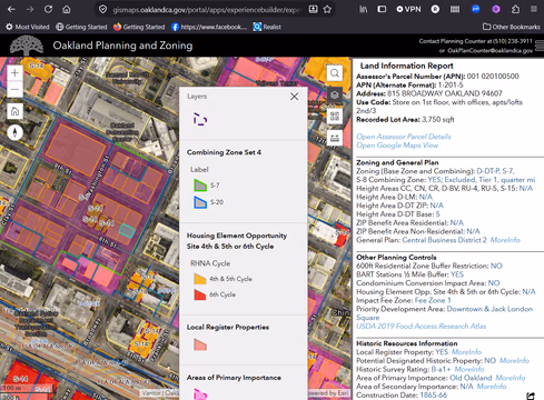 Understanding Zoning with the help of an experienced agent can make the difference between a wise investment and a costly mistake.
Here, we have a streamlined zoning map with critical information about the highlighted parcel.  The legend shows what the colors and outlines mean, while the property description provides the zoning classifications.  
An agent experienced in land use can help you with determining whether the site is suitable for your needs or find properties which meet your criteria.
In this example, the highlighted property is a historically protected building of primary importance, zoned for downtown storefronts.  Information about neighboring properties slated for redevelopment and potential for bonus zoning provides valuable insights into the potential value uses and restrictions of the site.  