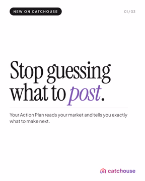 Just dropped: your Catchouse Action Plan.

Not sure what to post? It now reads your market and hands every pro the exact articles, videos, and posts to create — the questions prospects are actually asking AI in the towns you work.

Make them, and you start showing up when an AI gets asked who to call.

Open the app. Your recommendations are waiting.

🔗 comment GUIDE to get your Guide to AI Visibility!

—
Catchouse · helping professionals get found in the age of AI
catchouse.app · catchouse.com

#ContentStrategy #AISearch #LocalSEO #BusinessGrowth #ProductUpdate