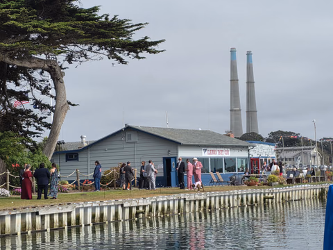 A little-known wedding and party venue in Moss Landing - the Elkhorn Yacht Club