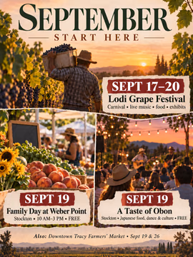 The “Ber months” hit different in the Central Valley.

From grape harvest and pumpkin patches to migrating cranes, holiday markets and lighted parades—there’s a lot coming between September and December.

Save this for later, send it to the family group chat, and tell me: which month wins?